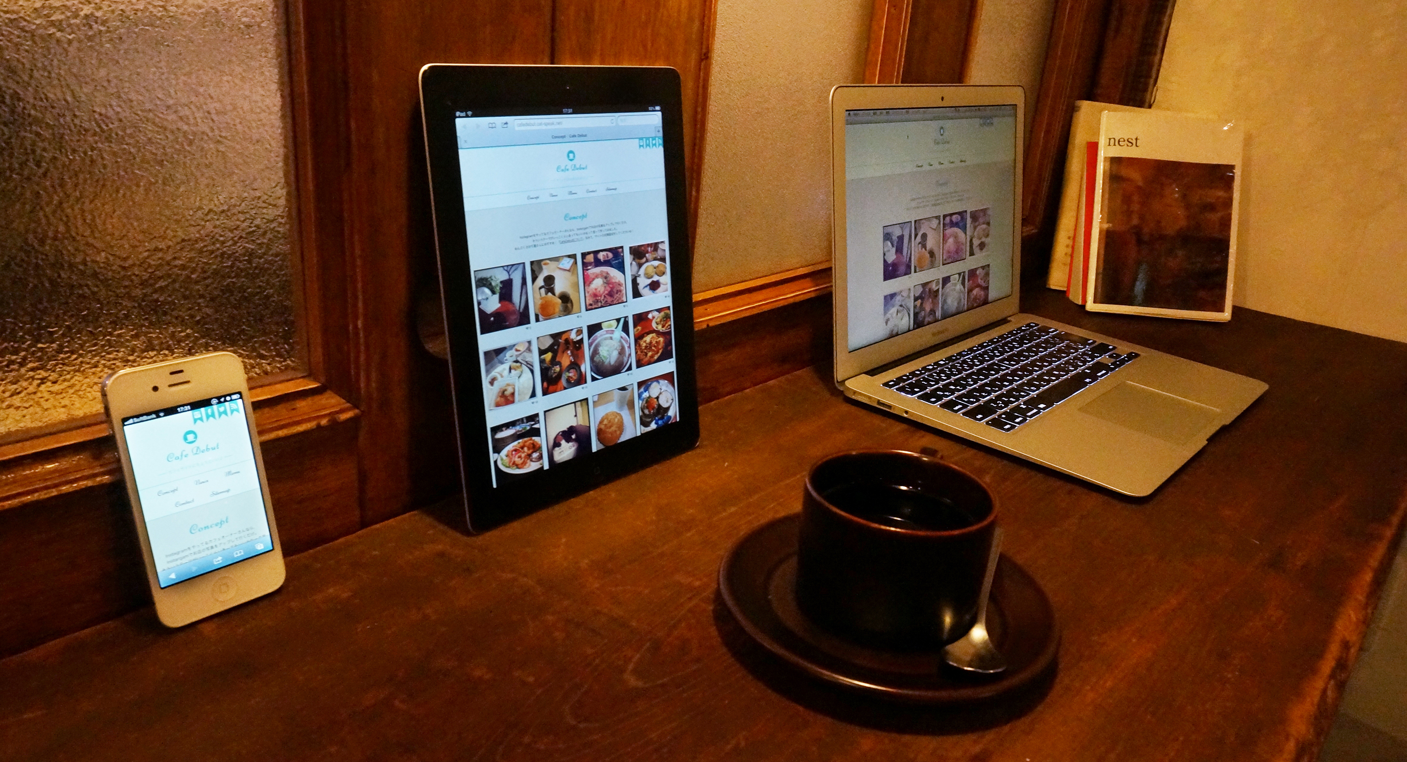 撮影した料理の写真もすぐトップページで確認できます。